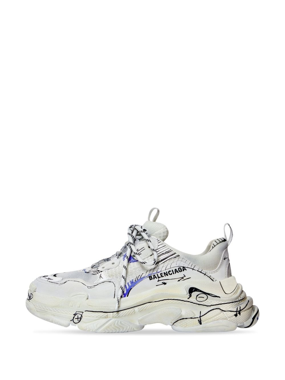 Triple S sketch-print sneakers - 6