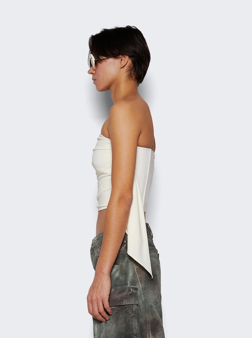 Strapless Top Milk - 4