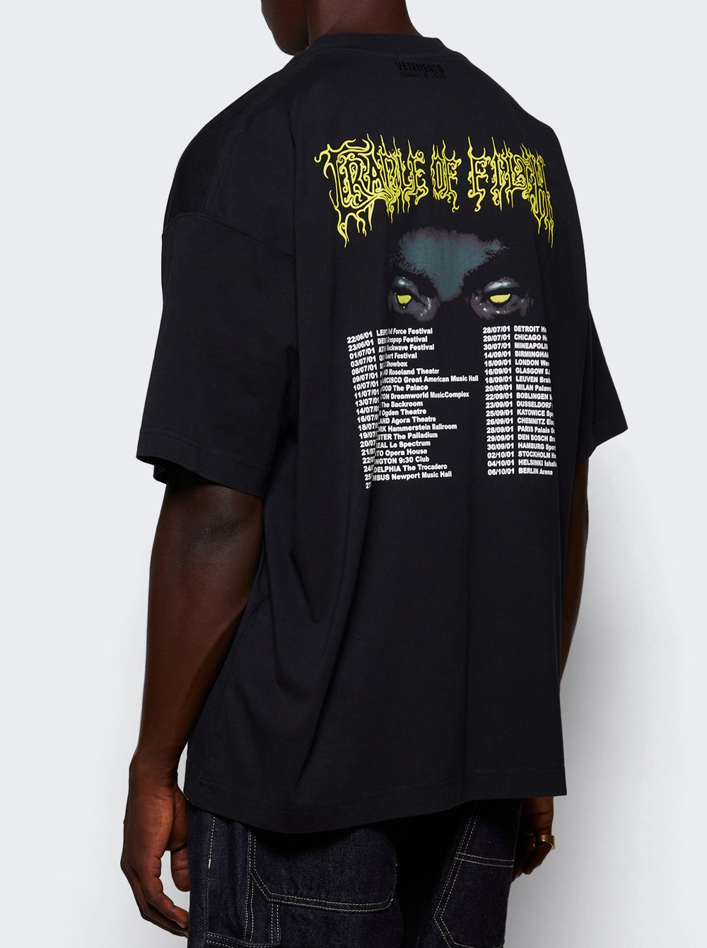 Cof Pandaemonaeon Oversized Tee Washed Black - 4