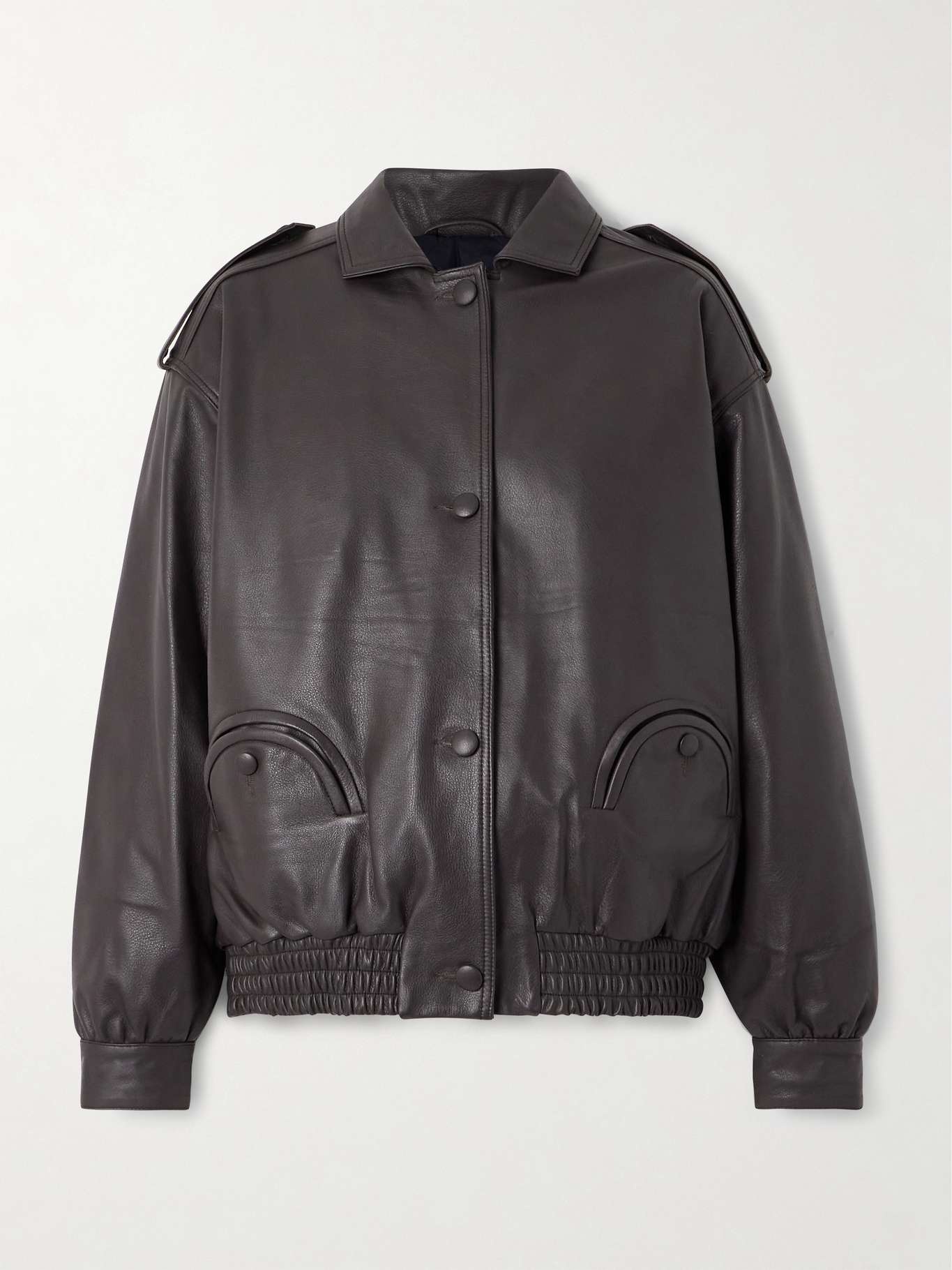 Charlie Ares leather bomber jacket - 1