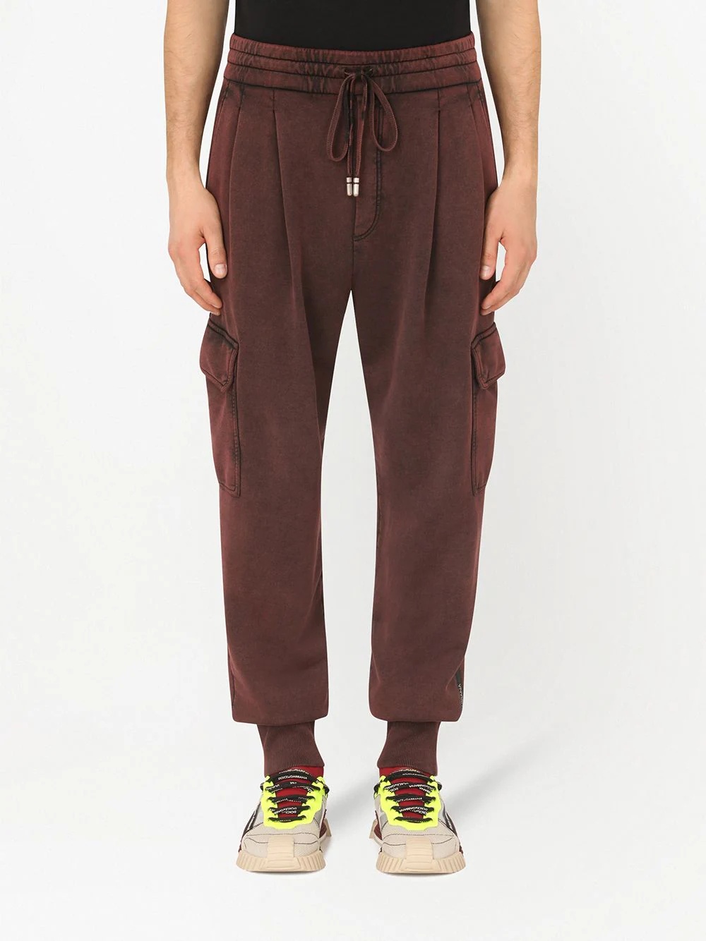 tapered-leg cargo trousers - 3