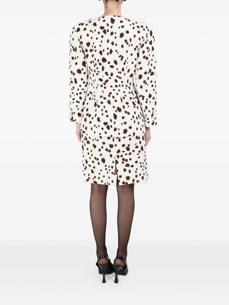 dalmatian-pattern button-fastening jacket 4
