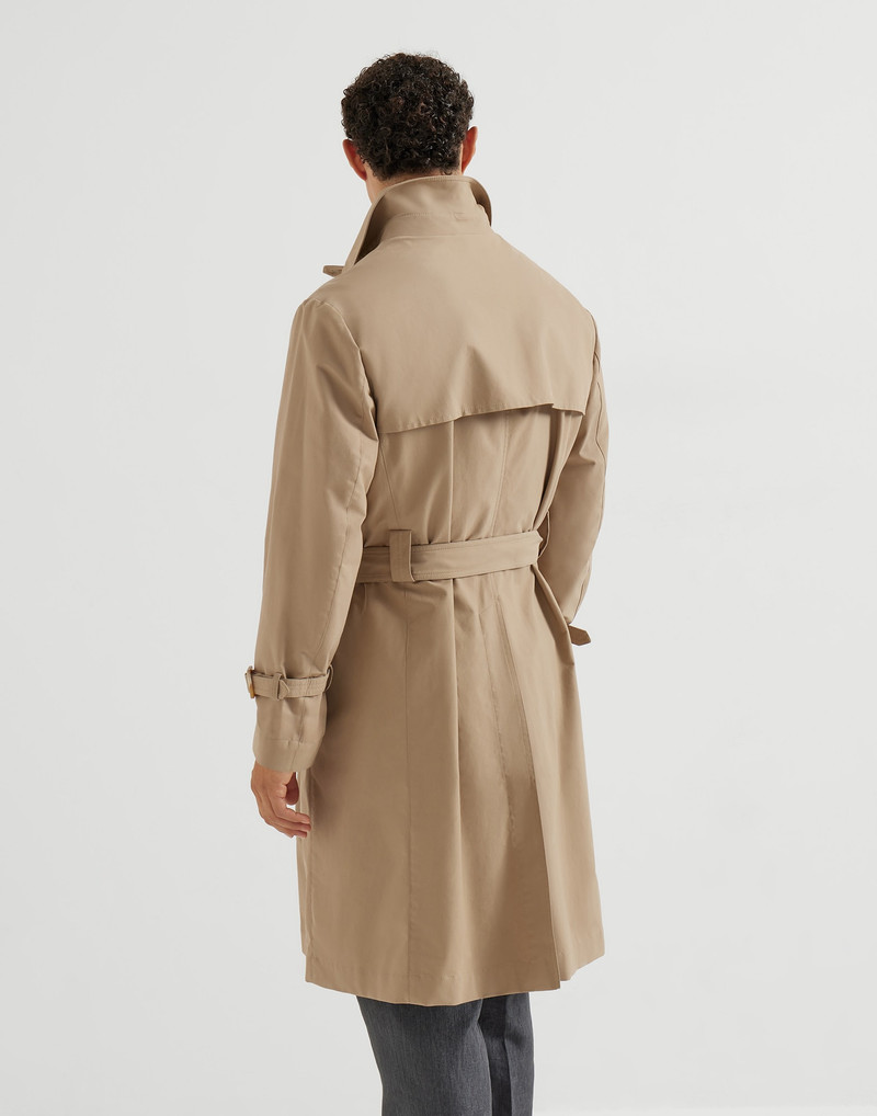 Water-resistant techno cotton gabardine outerwear 3