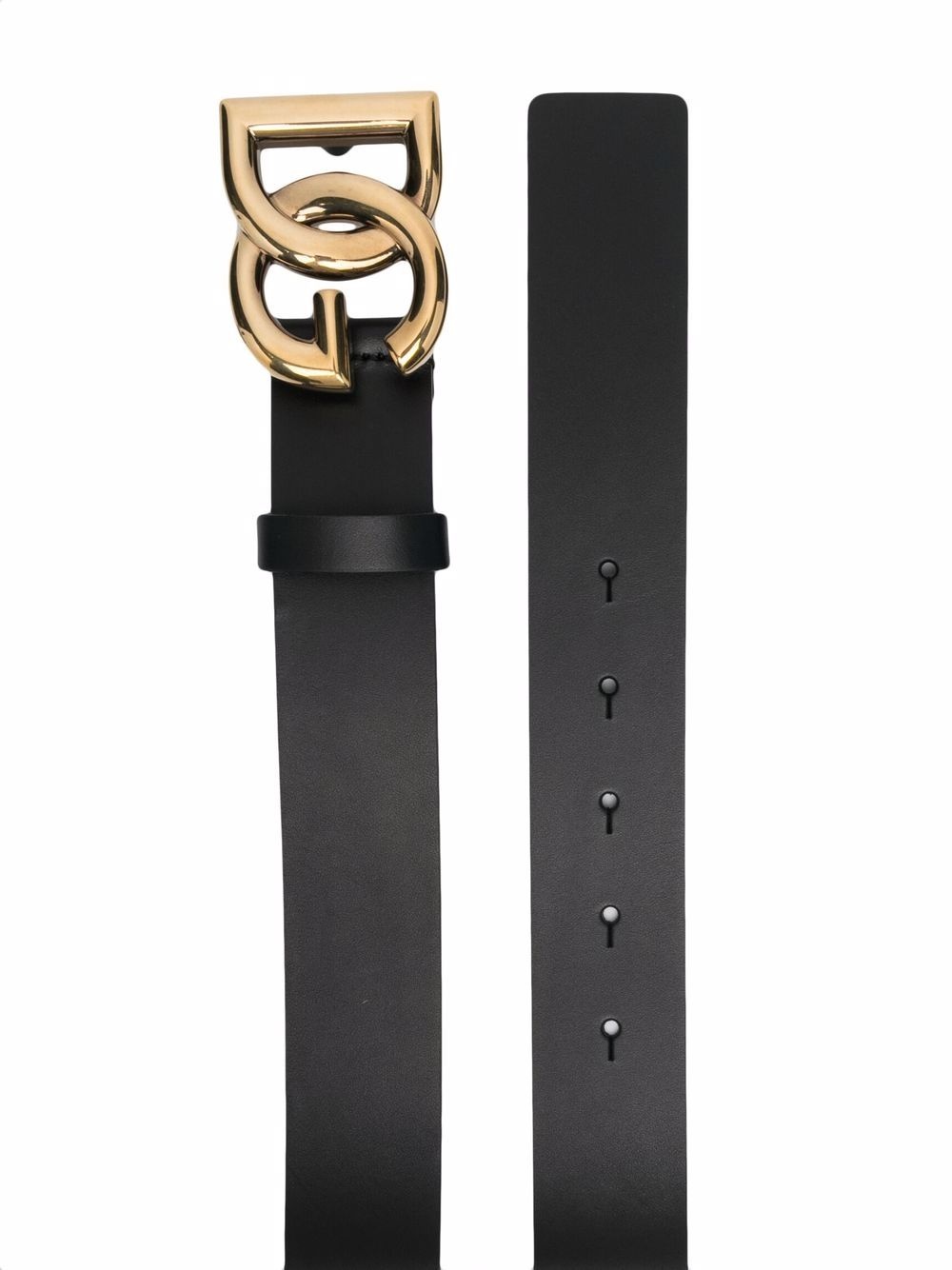 DG-logo leather belt - 2