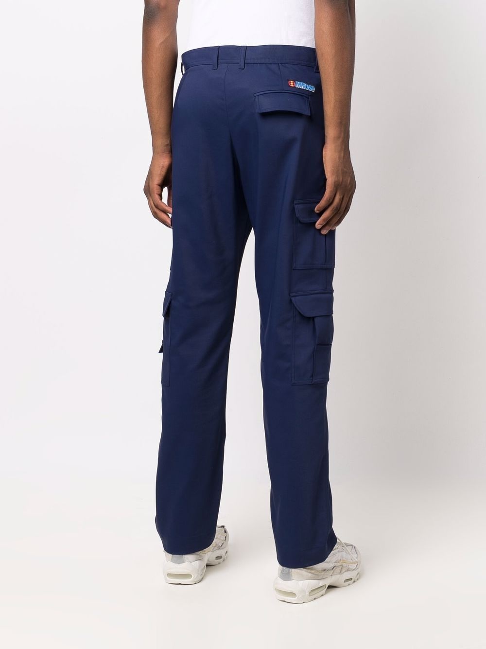 straight-leg cargo trousers - 4