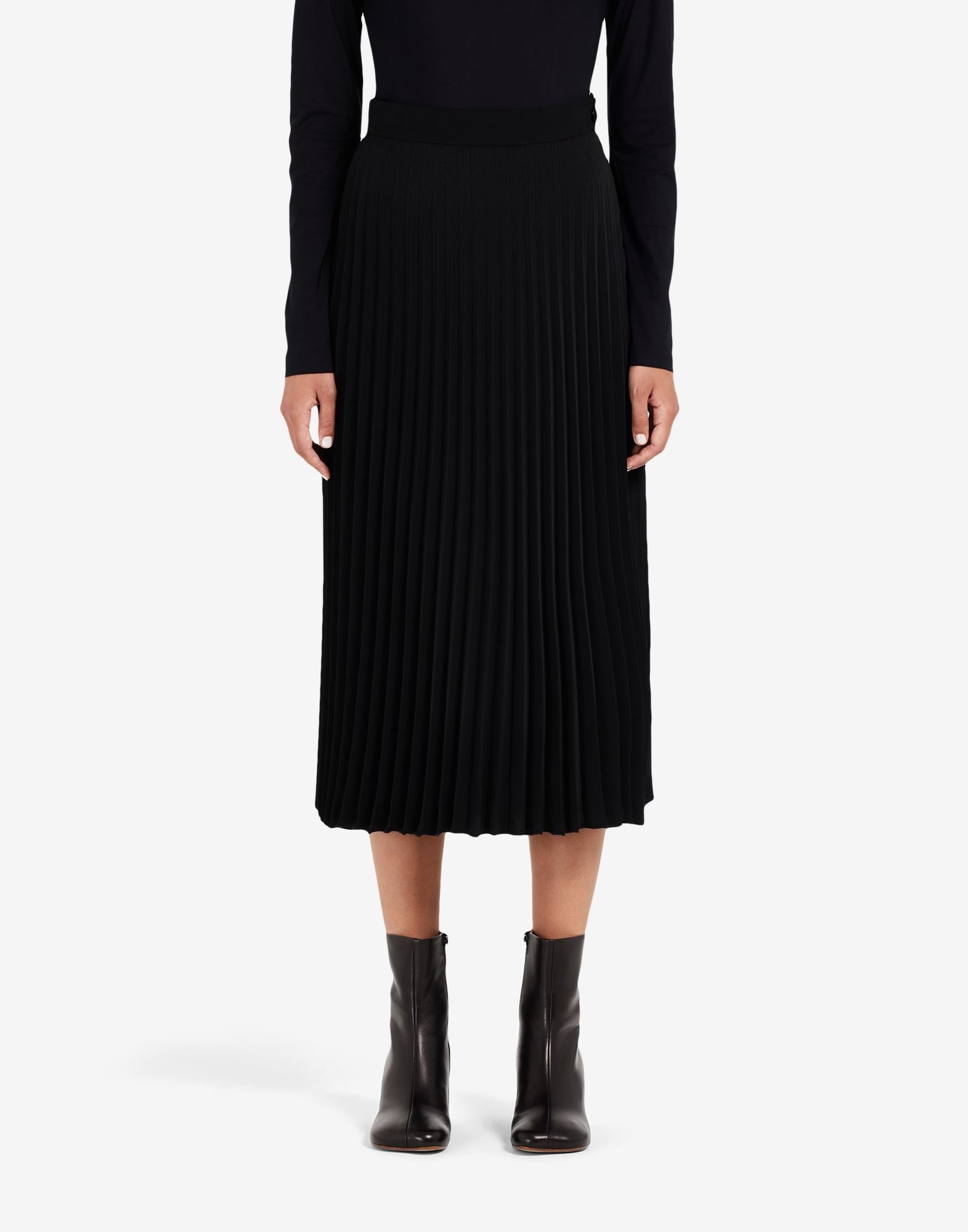 Pleated midi skirt - 5