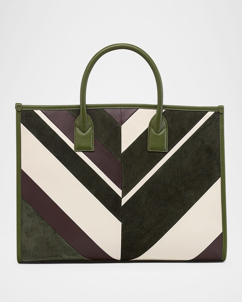 MCM Munchen Mega Large Leather Tote Bag outlook
