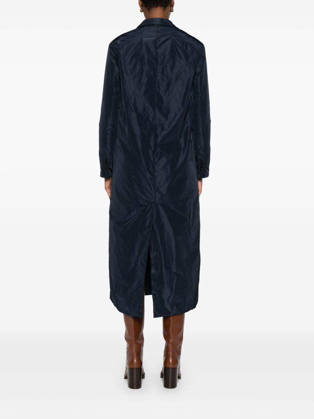 single-breasted buttoned coat - 4