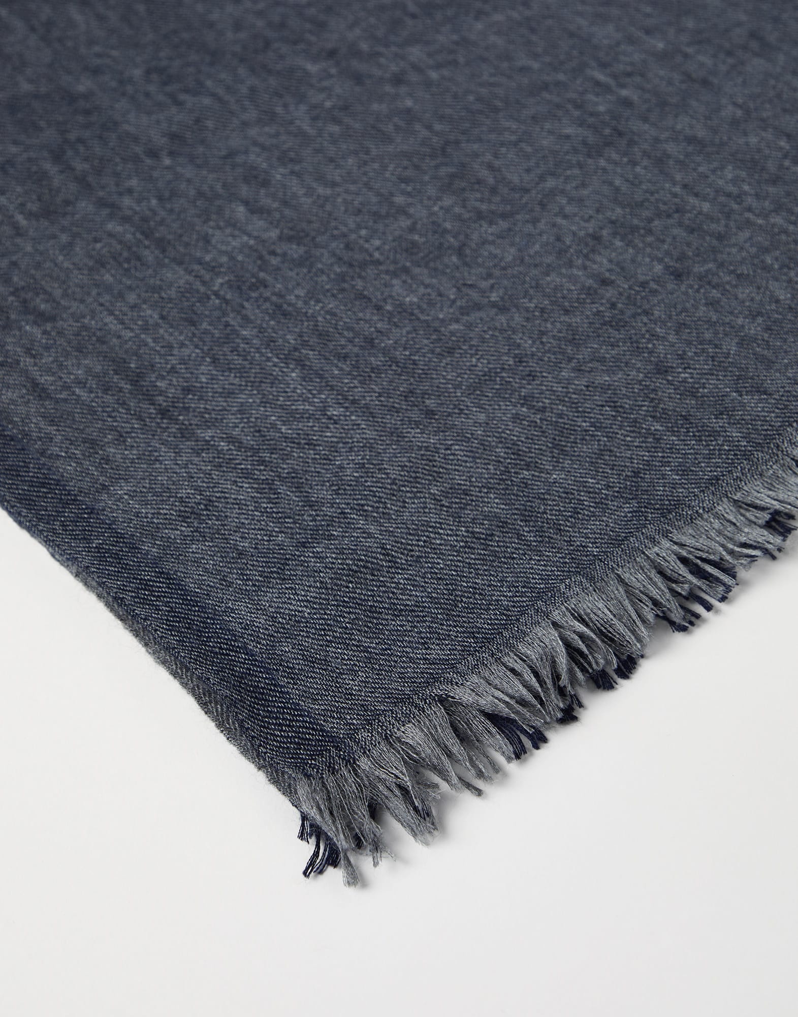 Cashmere and silk color block scarf - 2