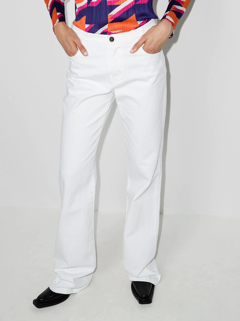 Raf Simons flared high-waisted jeans outlook