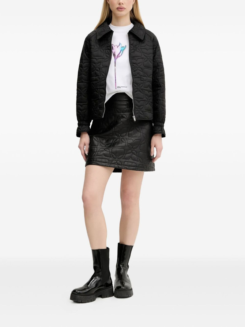 HUGO floral-quilted jacket outlook