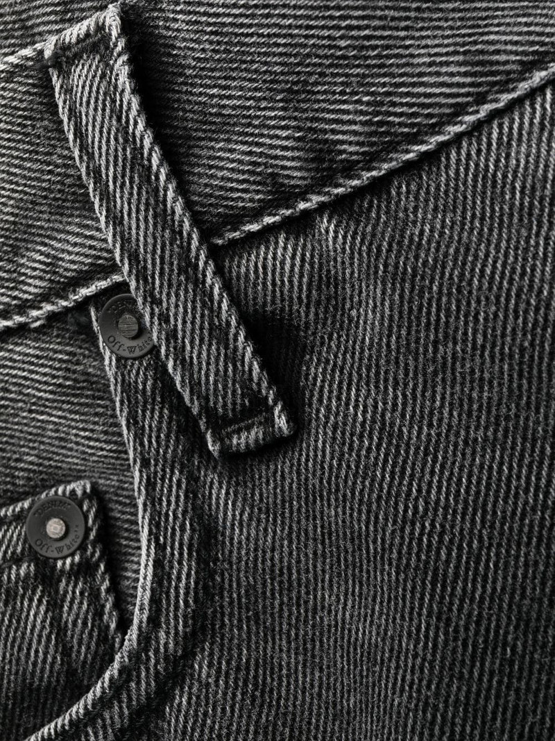 faded straight-leg jeans 11