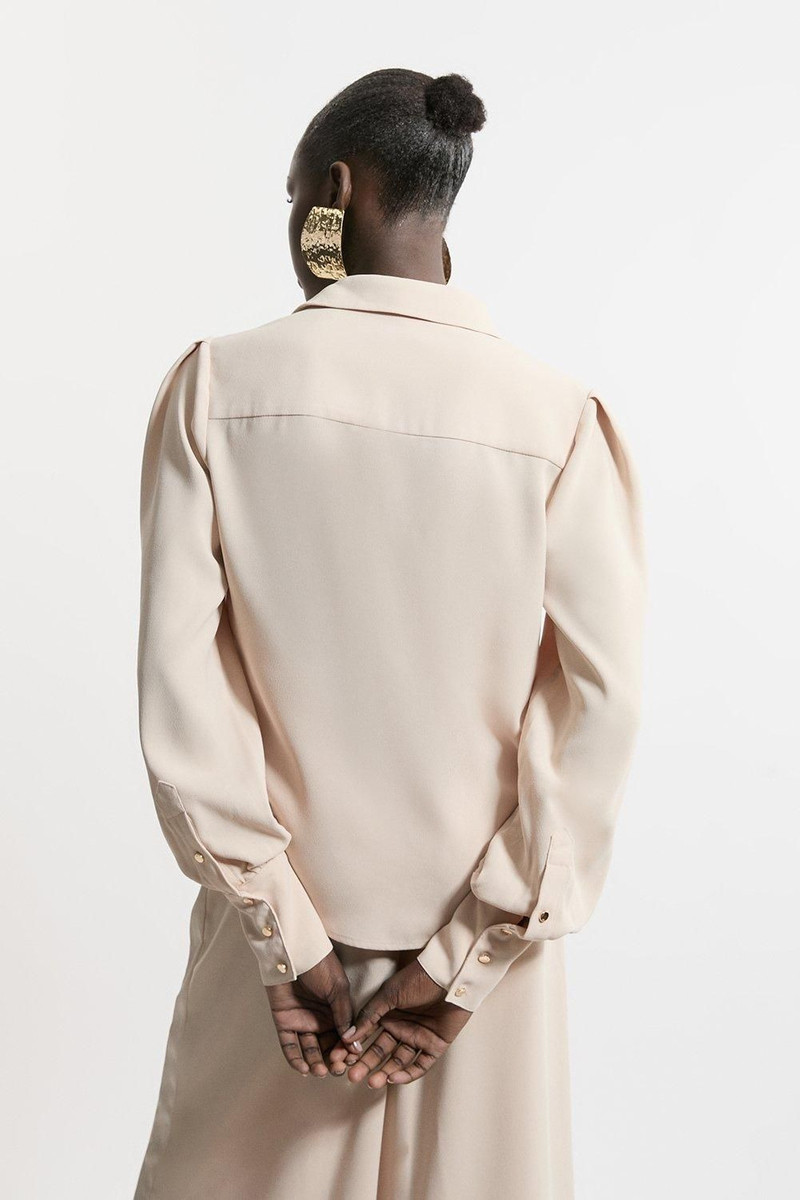 Satin Back Crepe Woven Blouse 5