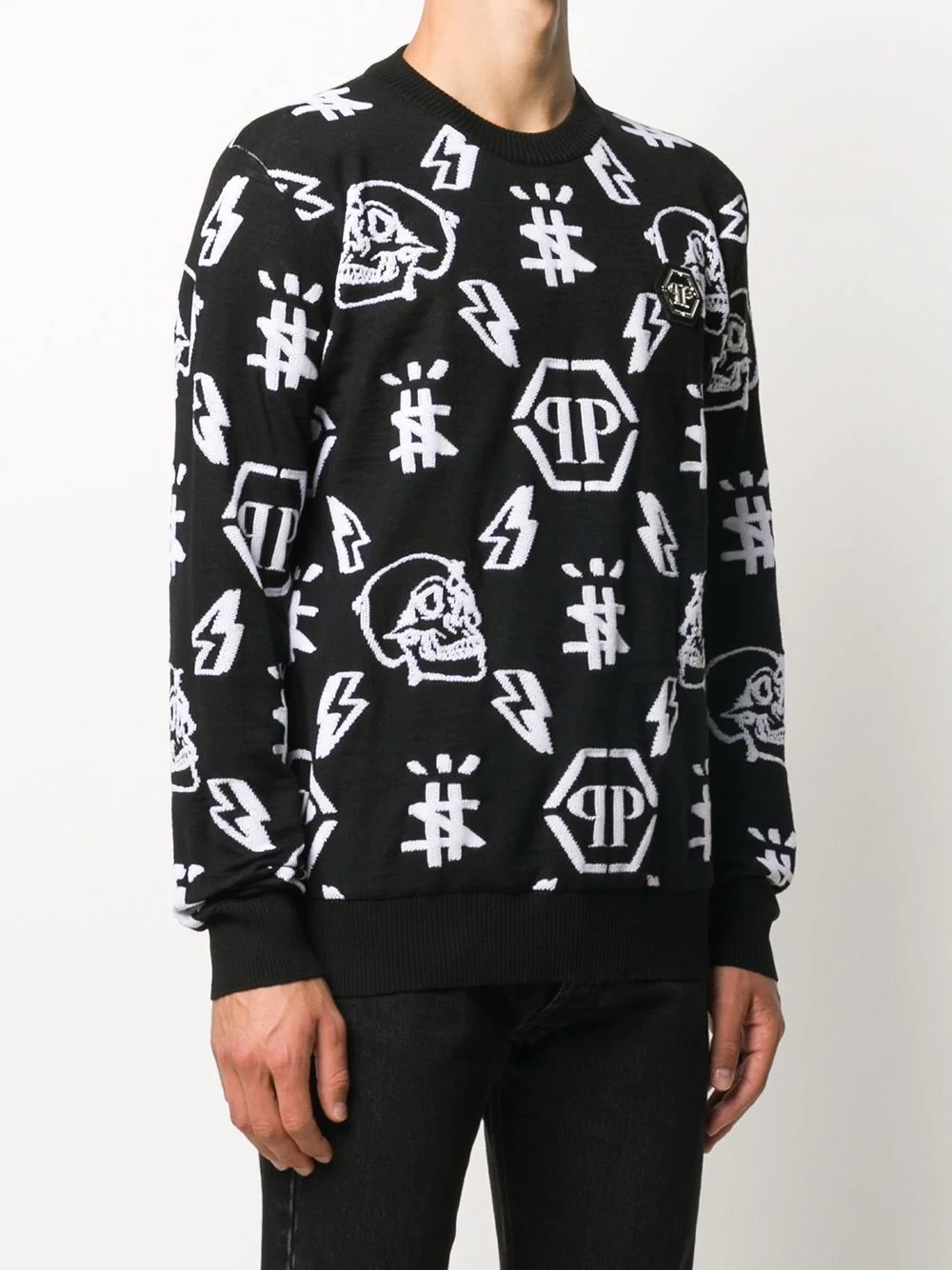 stitched icons jumper - 3