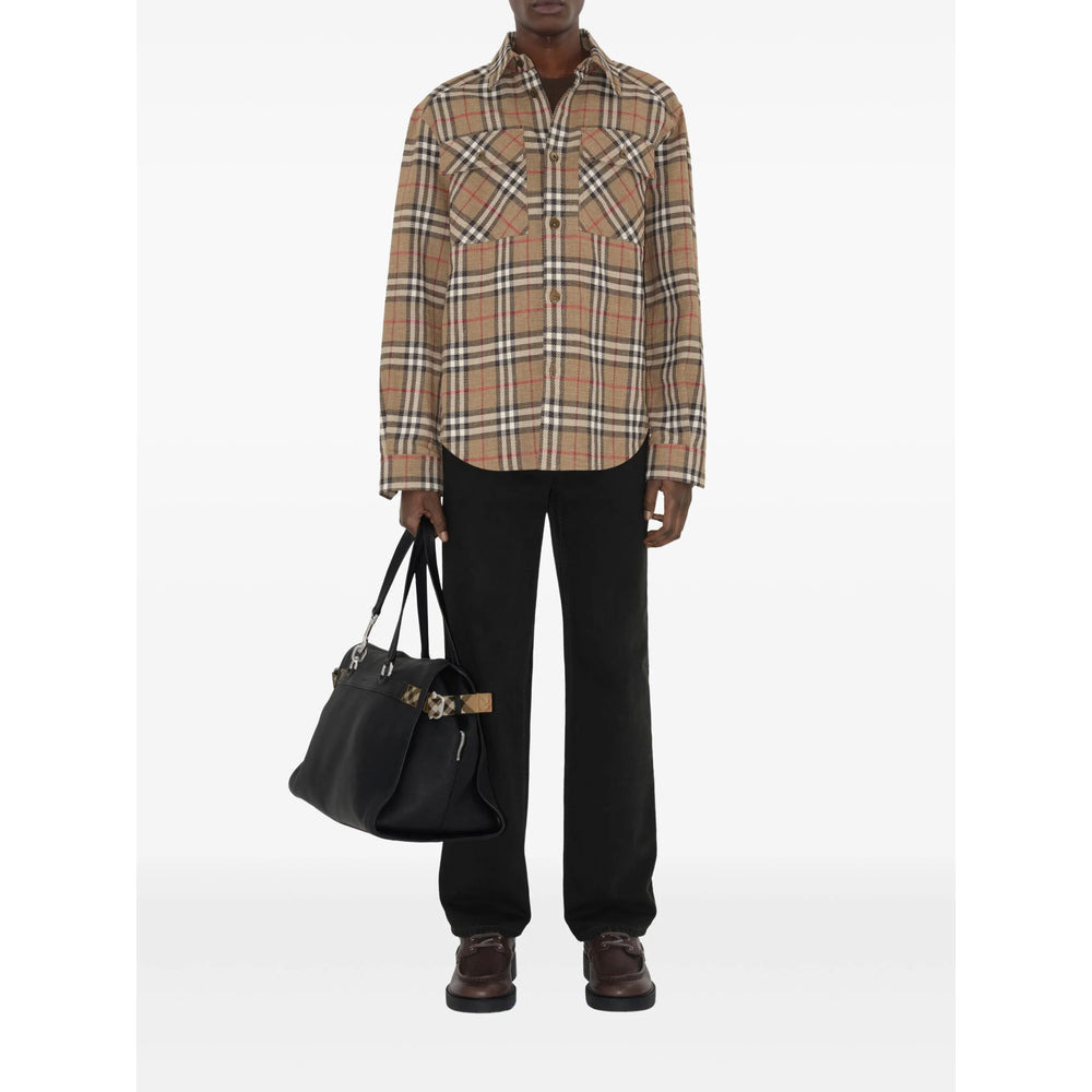 Burberry Neutrals Shirts Men - 4