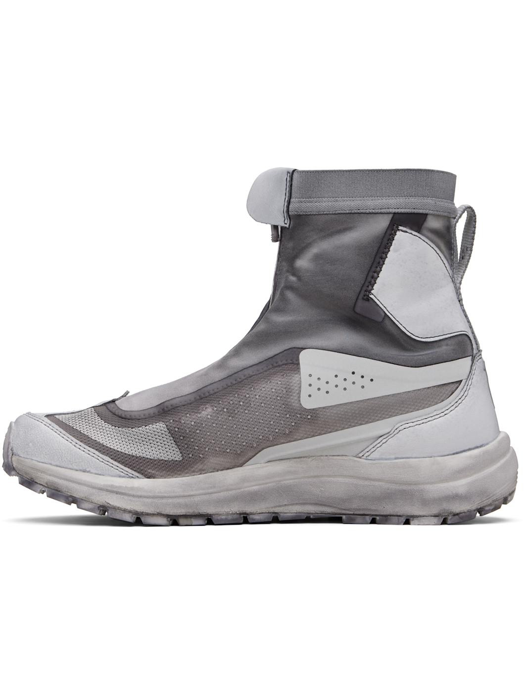 Gray Salomon Edition Bamba 2 High V2 Sneakers - 3