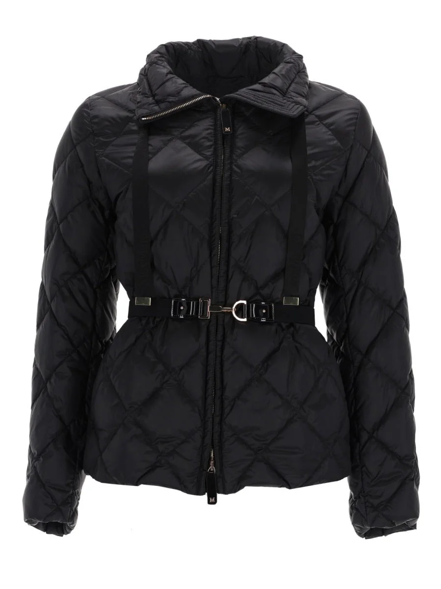 S Max Mara Women Quilted Jacket With Belt - 1