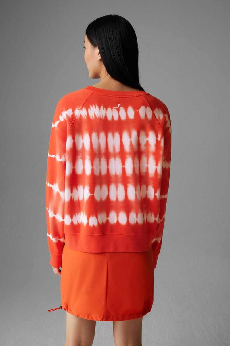 RAMIRA SWEATSHIRT IN ORANGE/WHITE 3