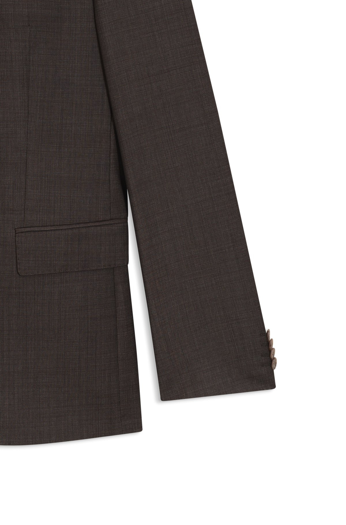 SLIM-FIT SUIT IN MICRO-PATTERNED STRETCH VIRGIN WOOL - 9
