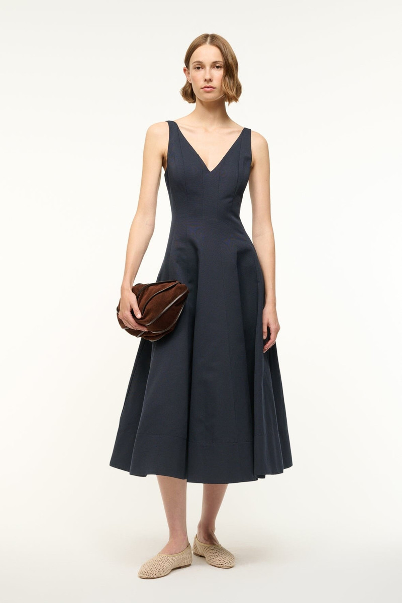 STAUD STAUD MARIETA DRESS NAVY outlook