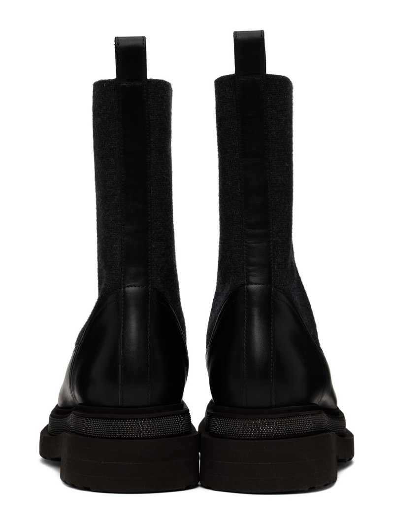 Black Leather Chelsea Boots 2