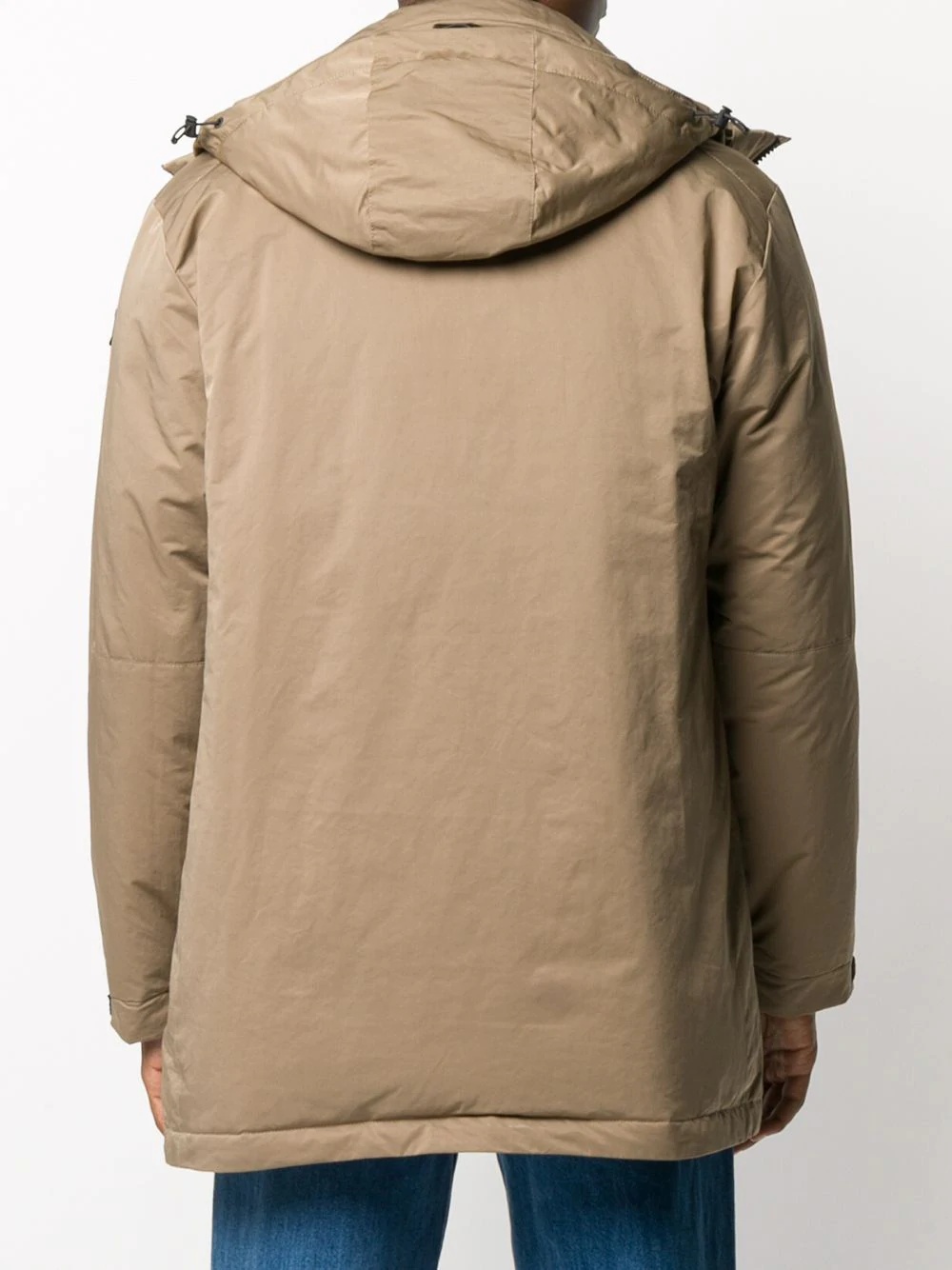 zipped parka coat - 4