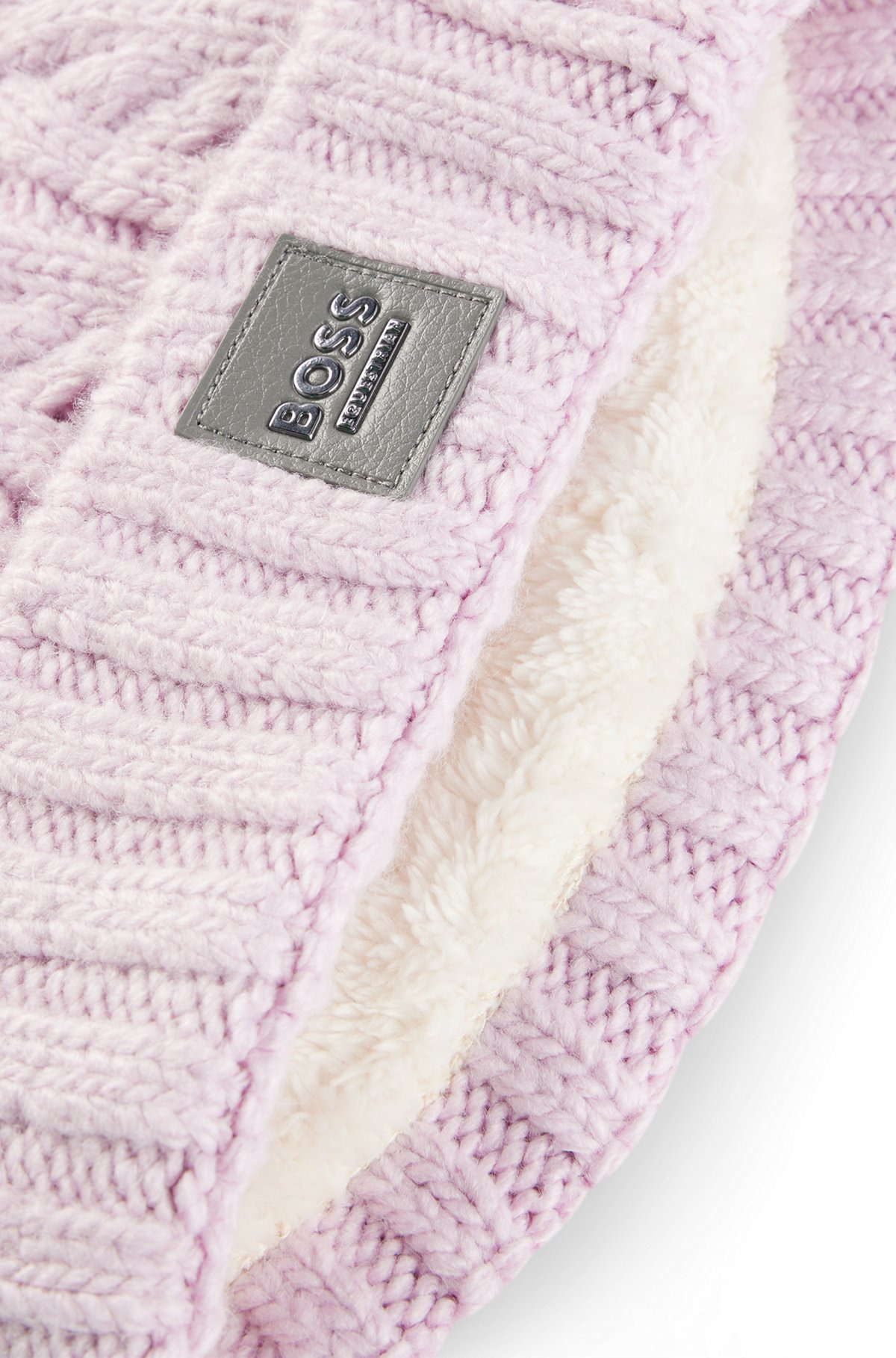 EQUESTRIAN LIGHTWEIGHT BOBBLE HAT WITH FLEECE INNER - 2