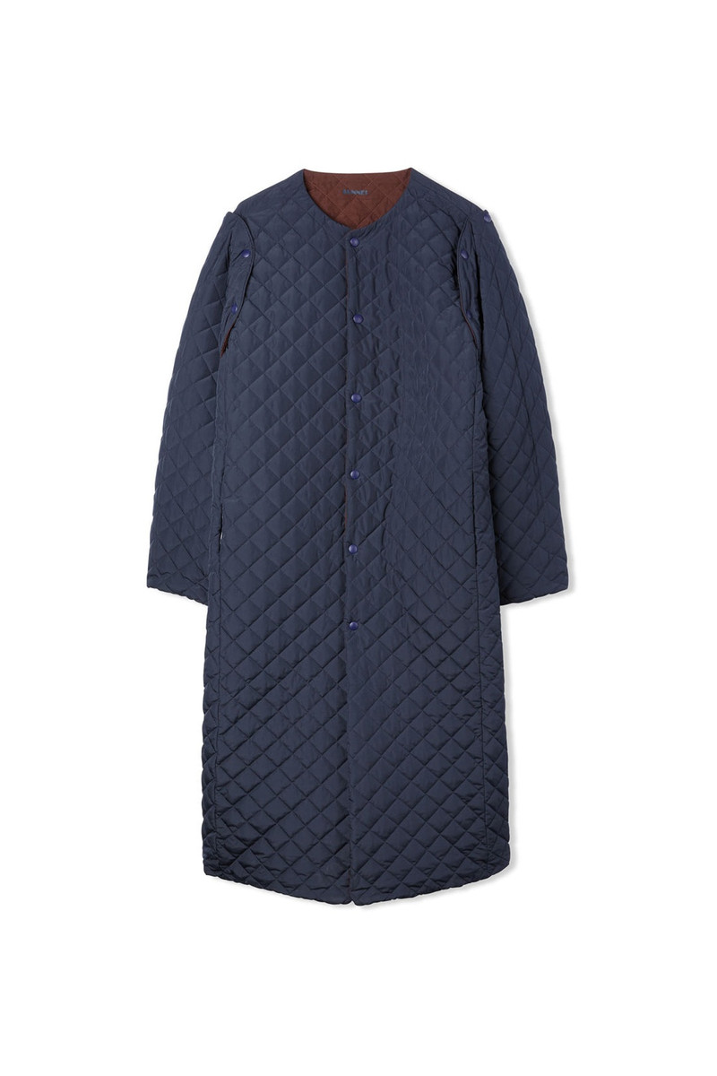SUNNEI LONG QUILTED JACKET / chestnut outlook