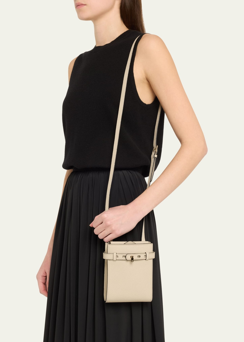 Valextra B Tracollina Slim Calfskin Crossbody Bag outlook