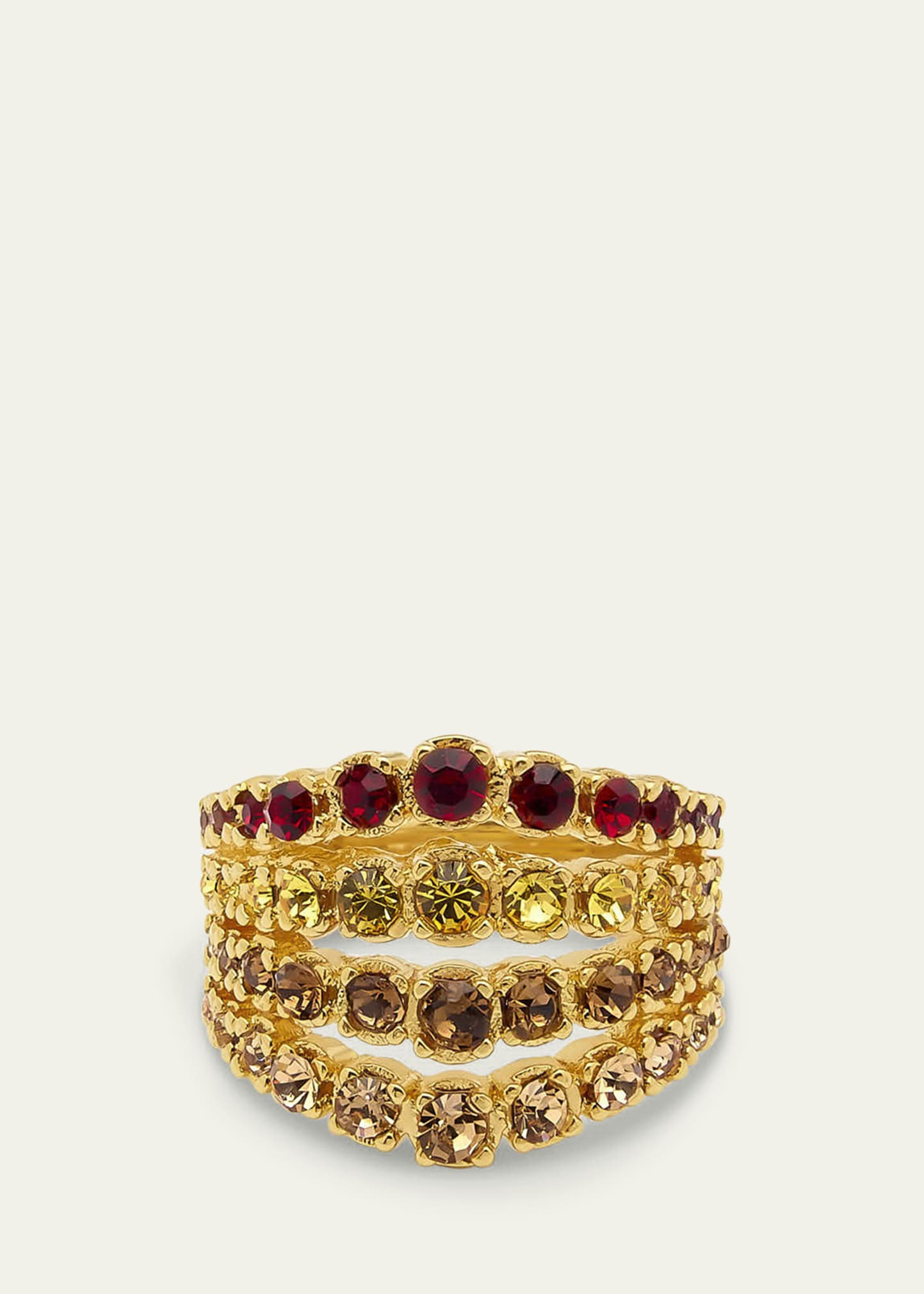 Round Rhinestone Ring - 2