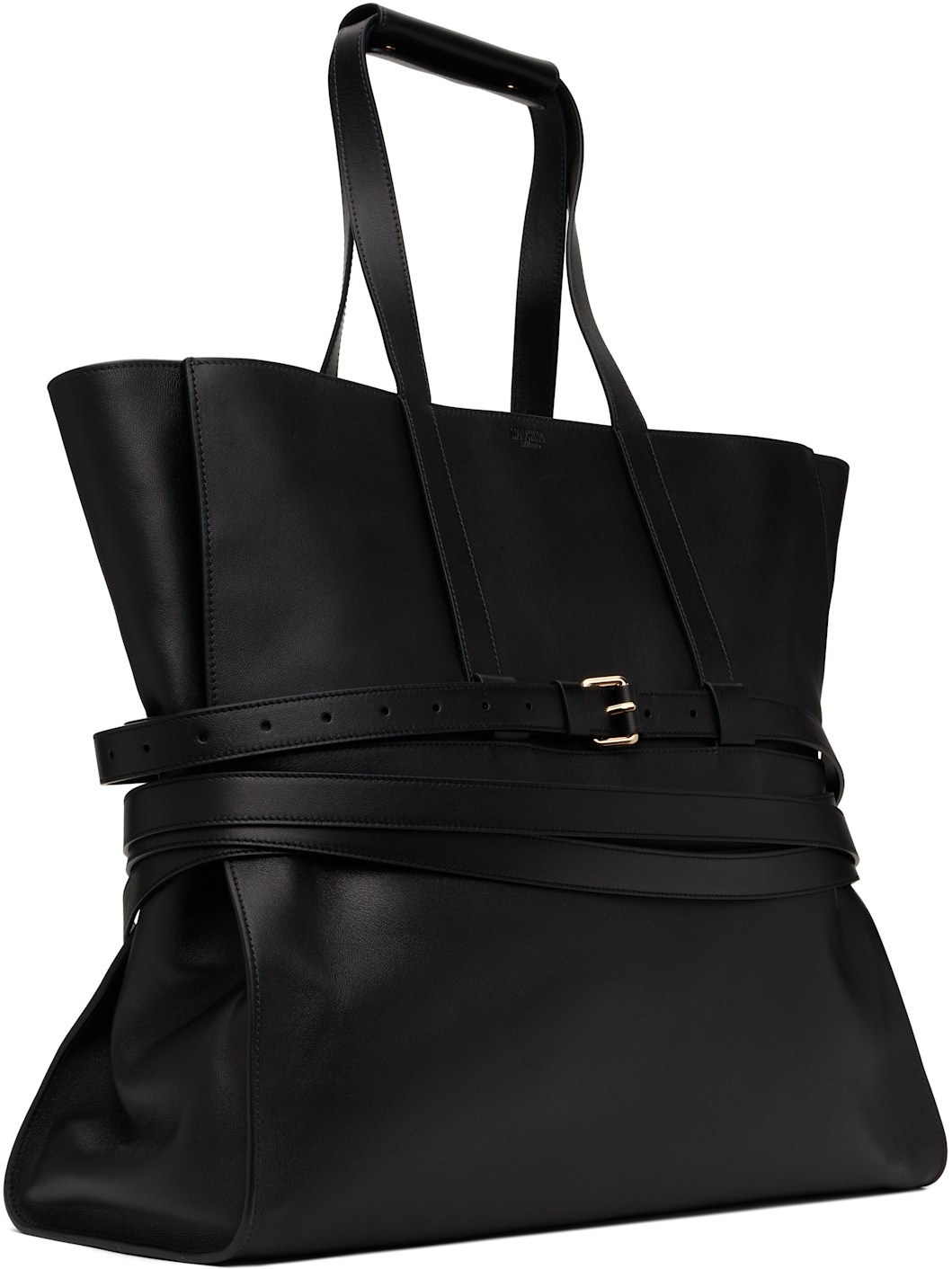 Black 'Moschino Tie Me' Tote - 2