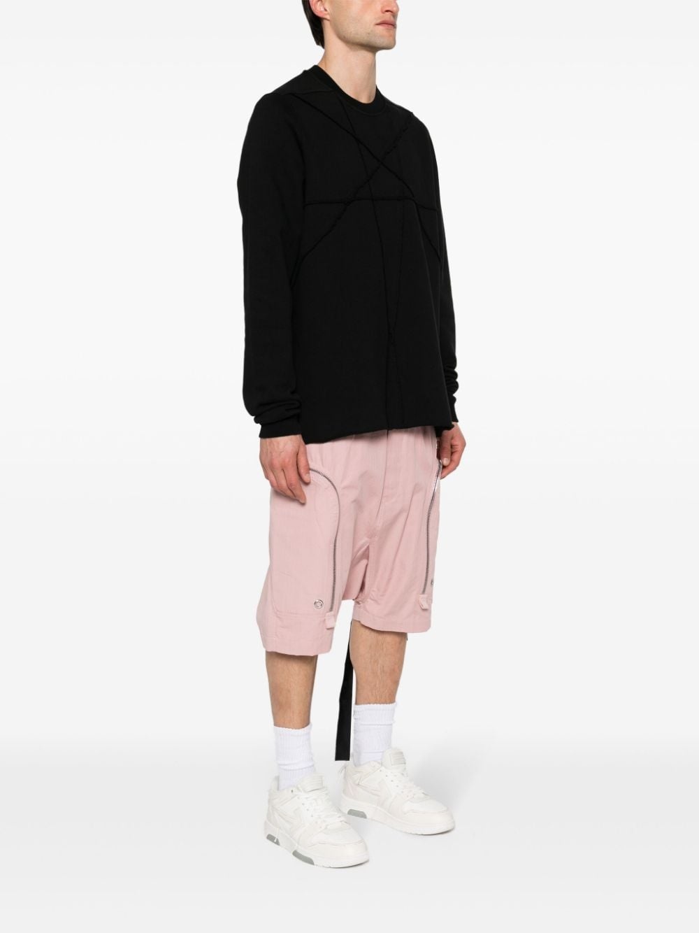 star-embroidery cotton sweatshirt - 3
