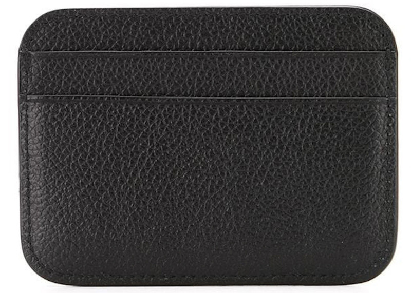 BALENCIAGA Balenciaga Cash Logo Card Holder Black/White outlook