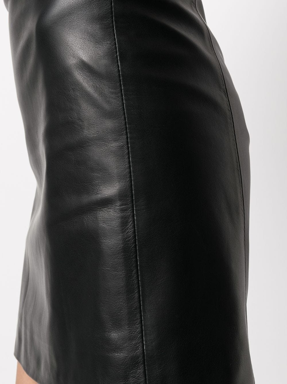 polished-finish high-waisted skirt - 5