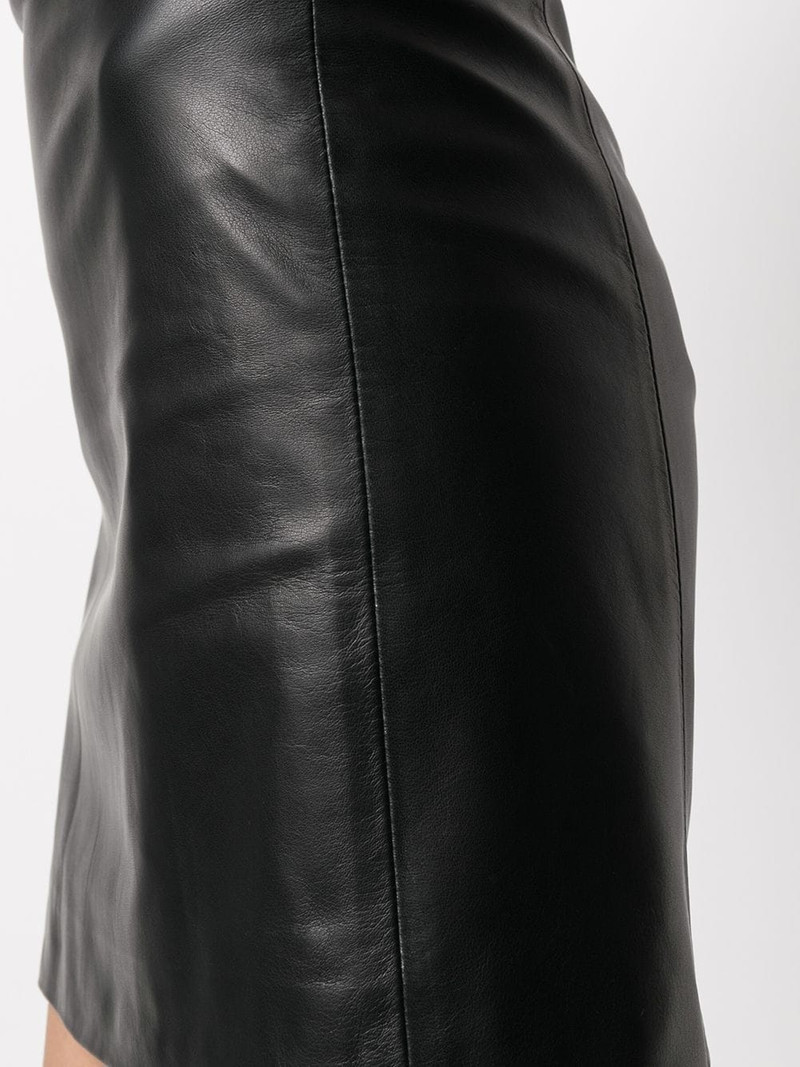 polished-finish high-waisted skirt 5