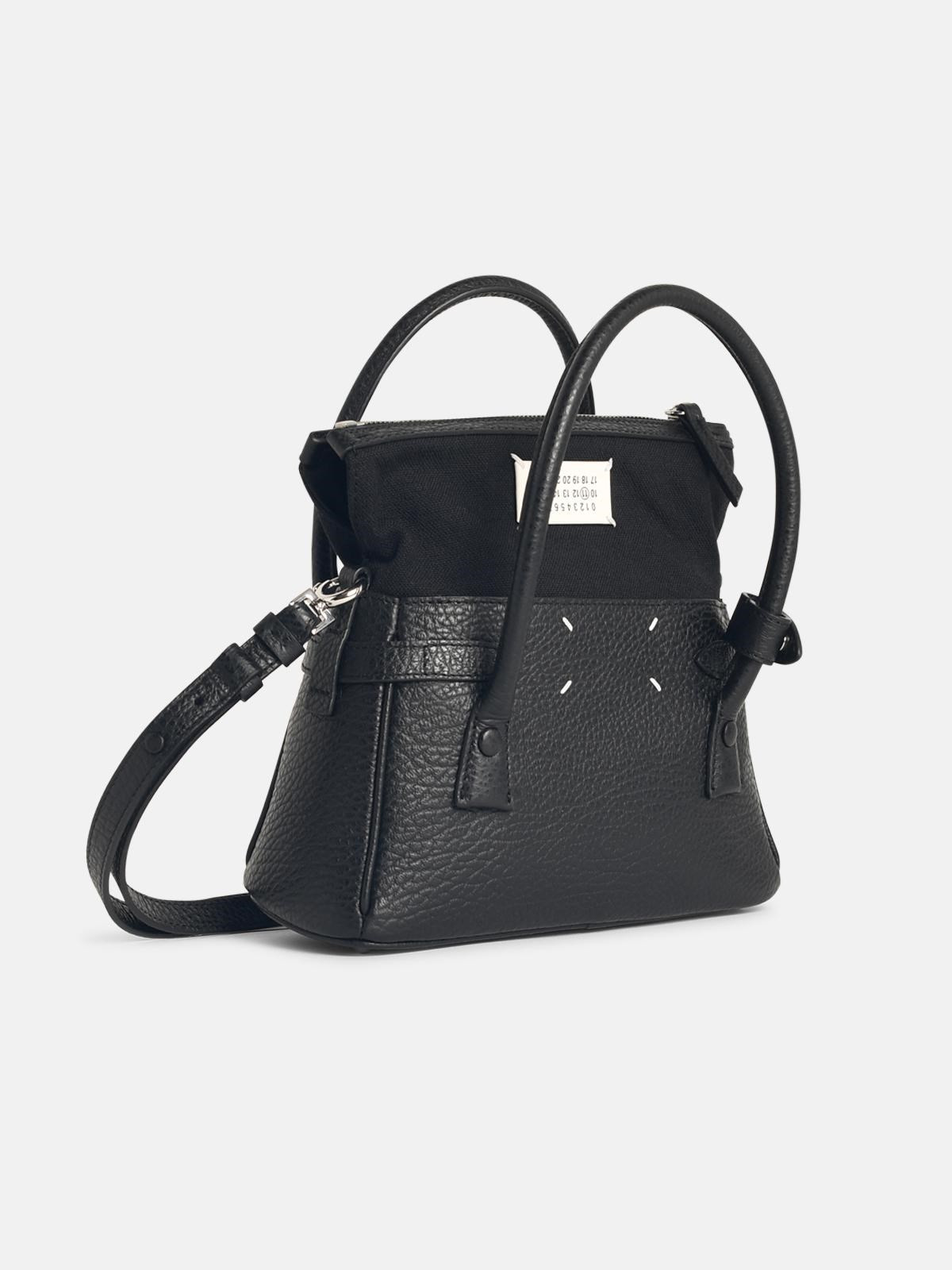 'EAST WEST' BLACK LEATHER BAG - 2