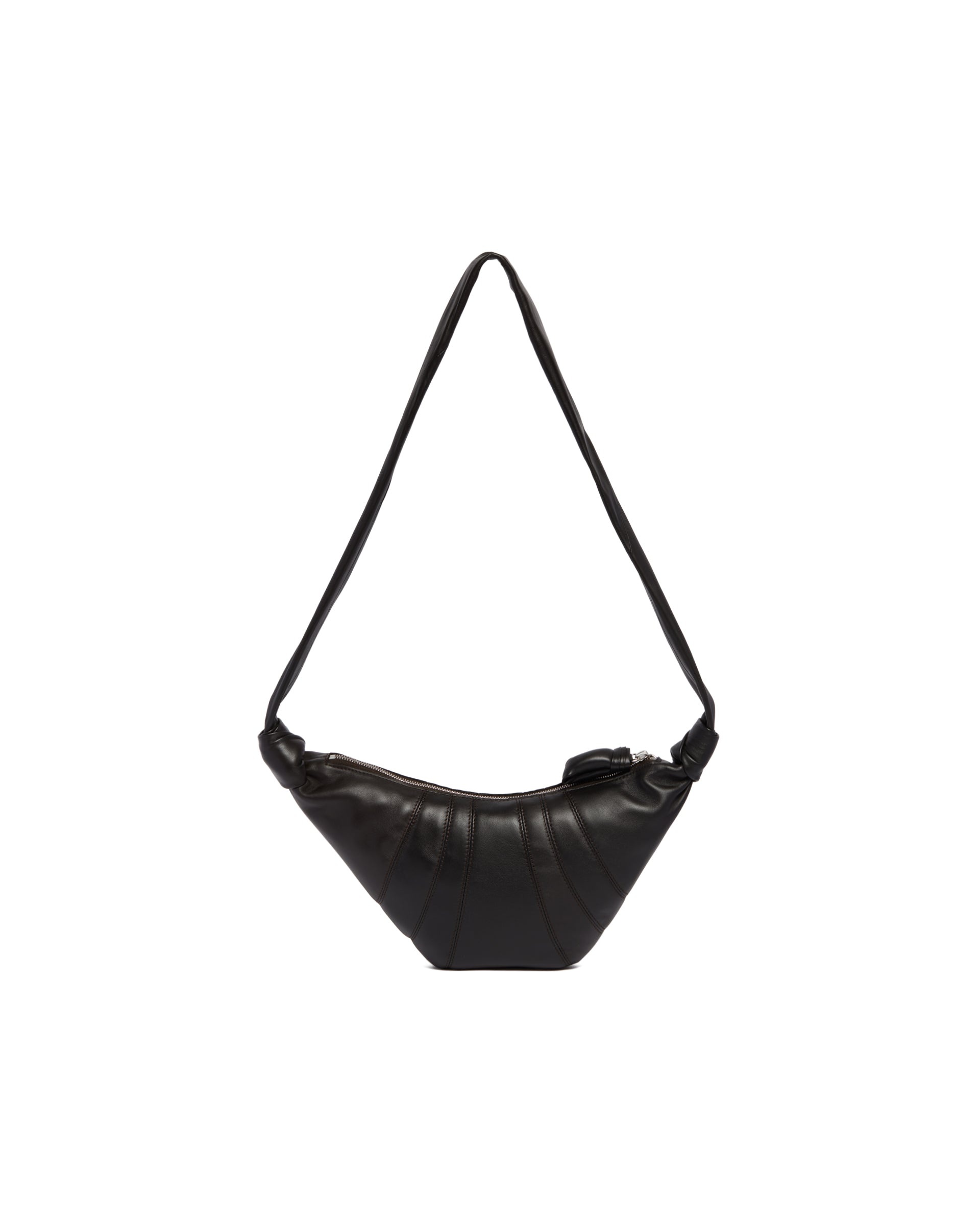 Small Brown Croissant Bag - 2