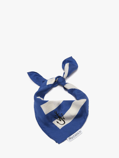 JW Anderson SILK SCARF WITH STRIPES outlook
