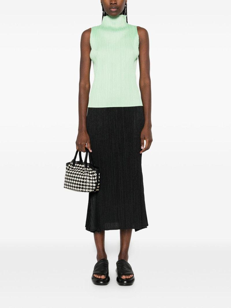 Pleats Please Issey Miyake Ole! flared pleated midi skirt outlook