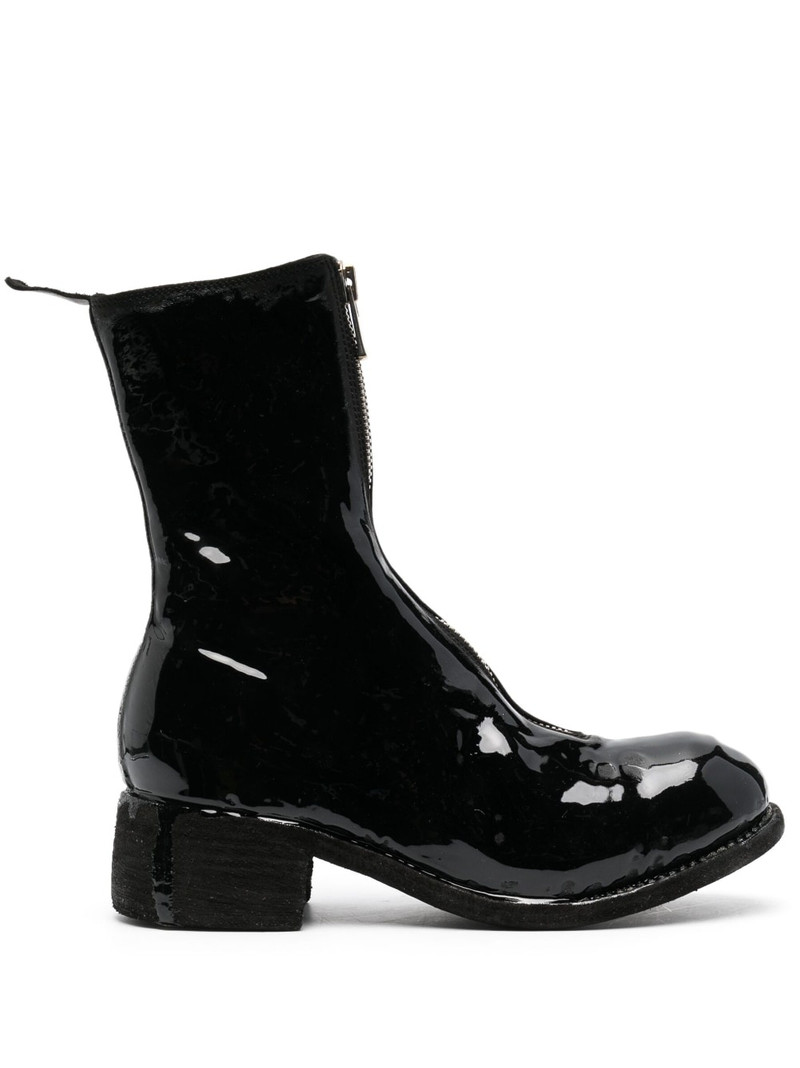 laminated leather boots 1
