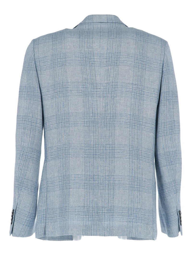 ZEGNA check-pattern blazer outlook