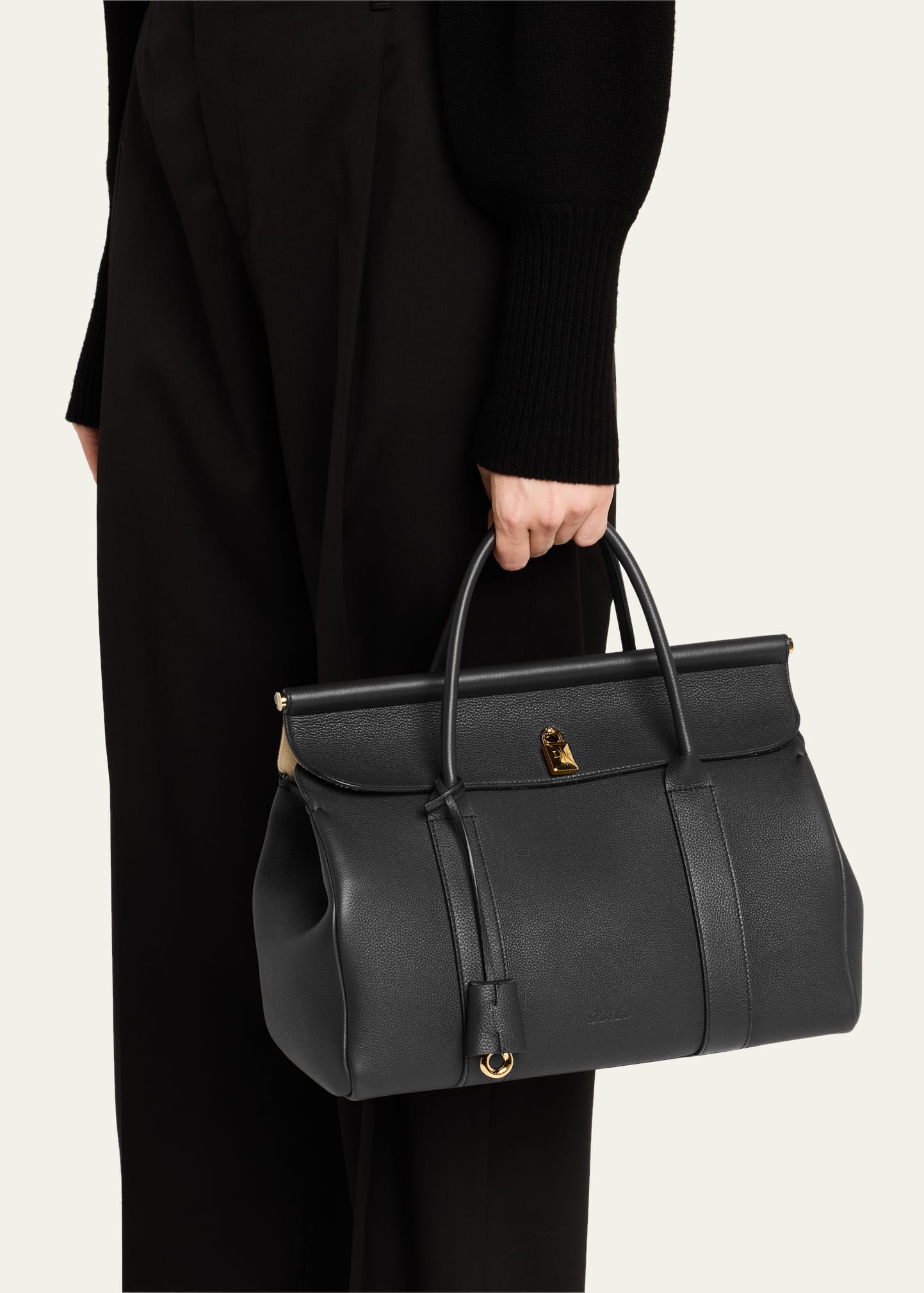 Loom 32 Grained Leather Top-Handle Bag - 2
