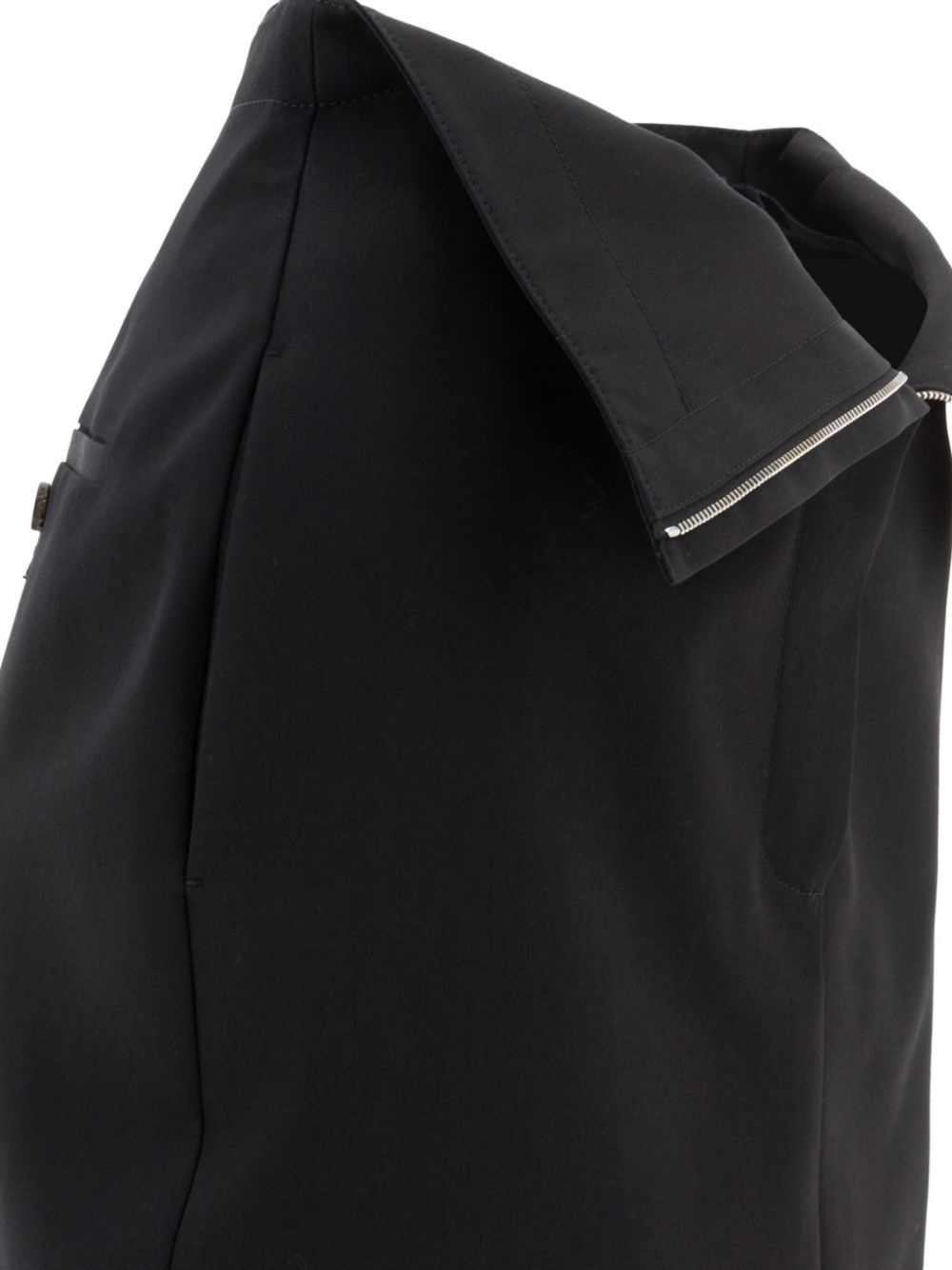 folded-edge midi skirt - 3