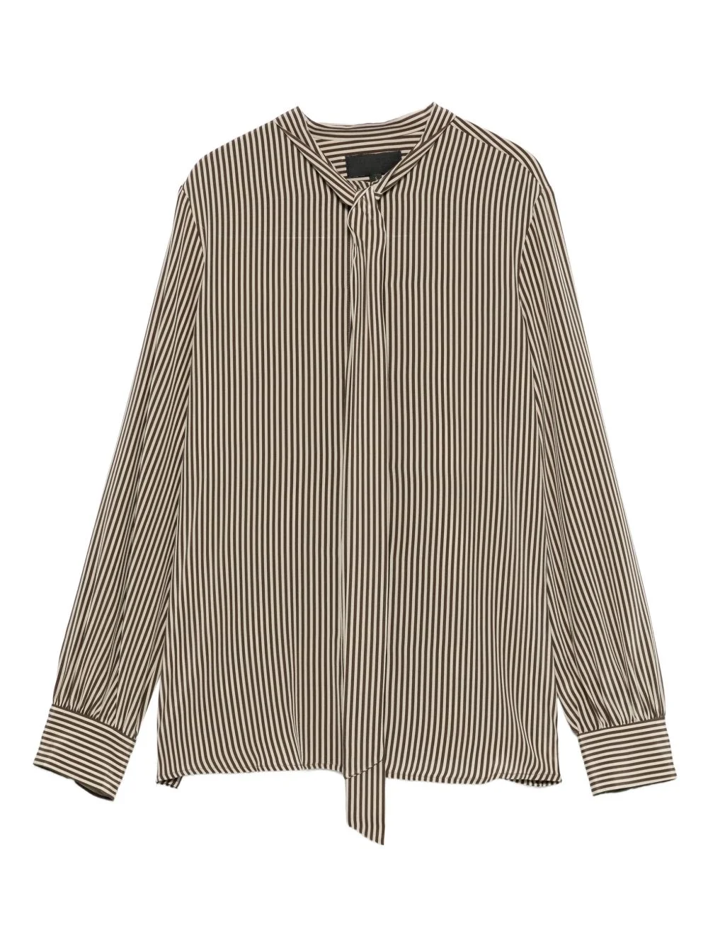 Irina striped tie-fastening blouse - 1