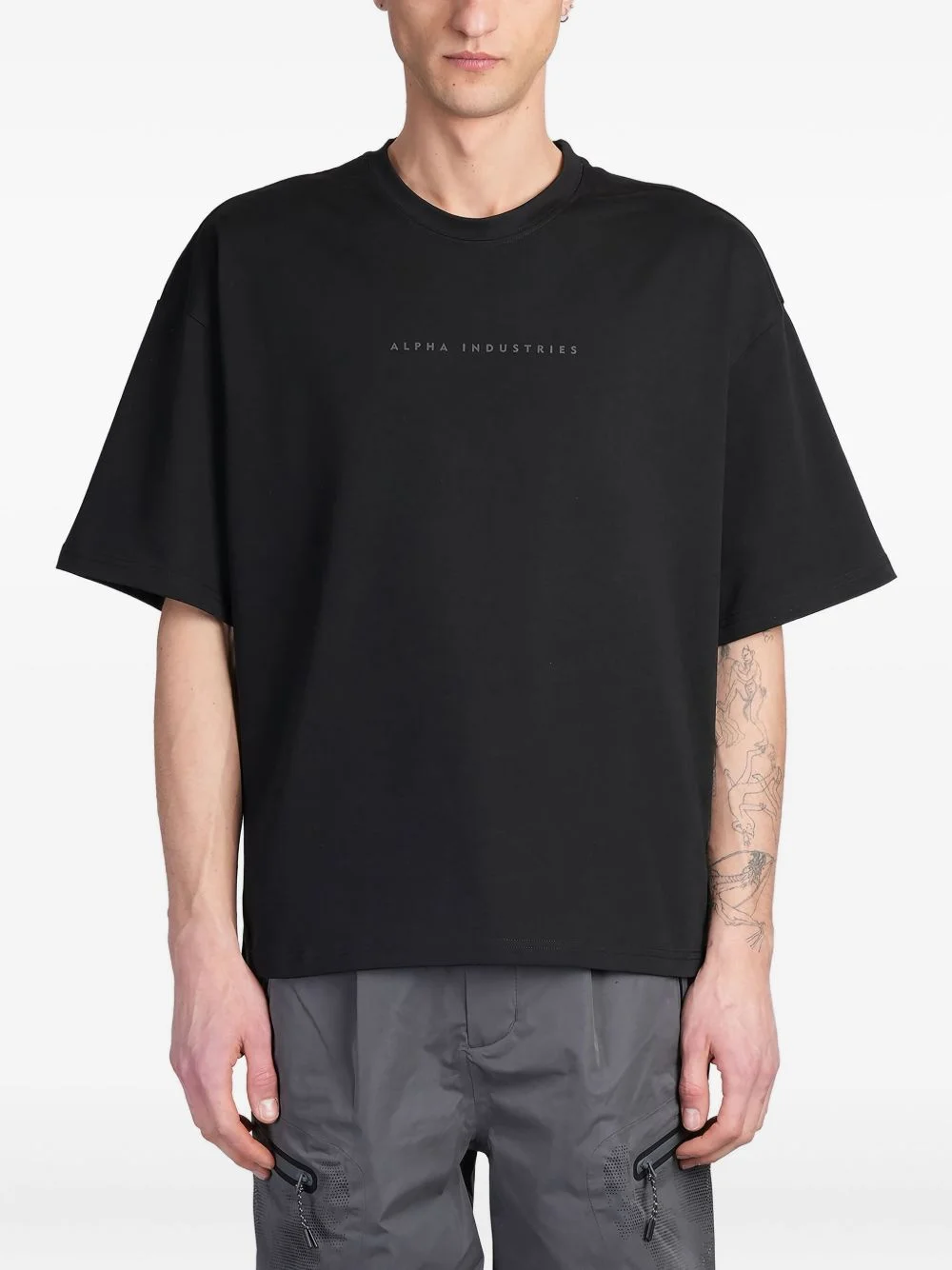 logo-print cotton t-shirt - 1