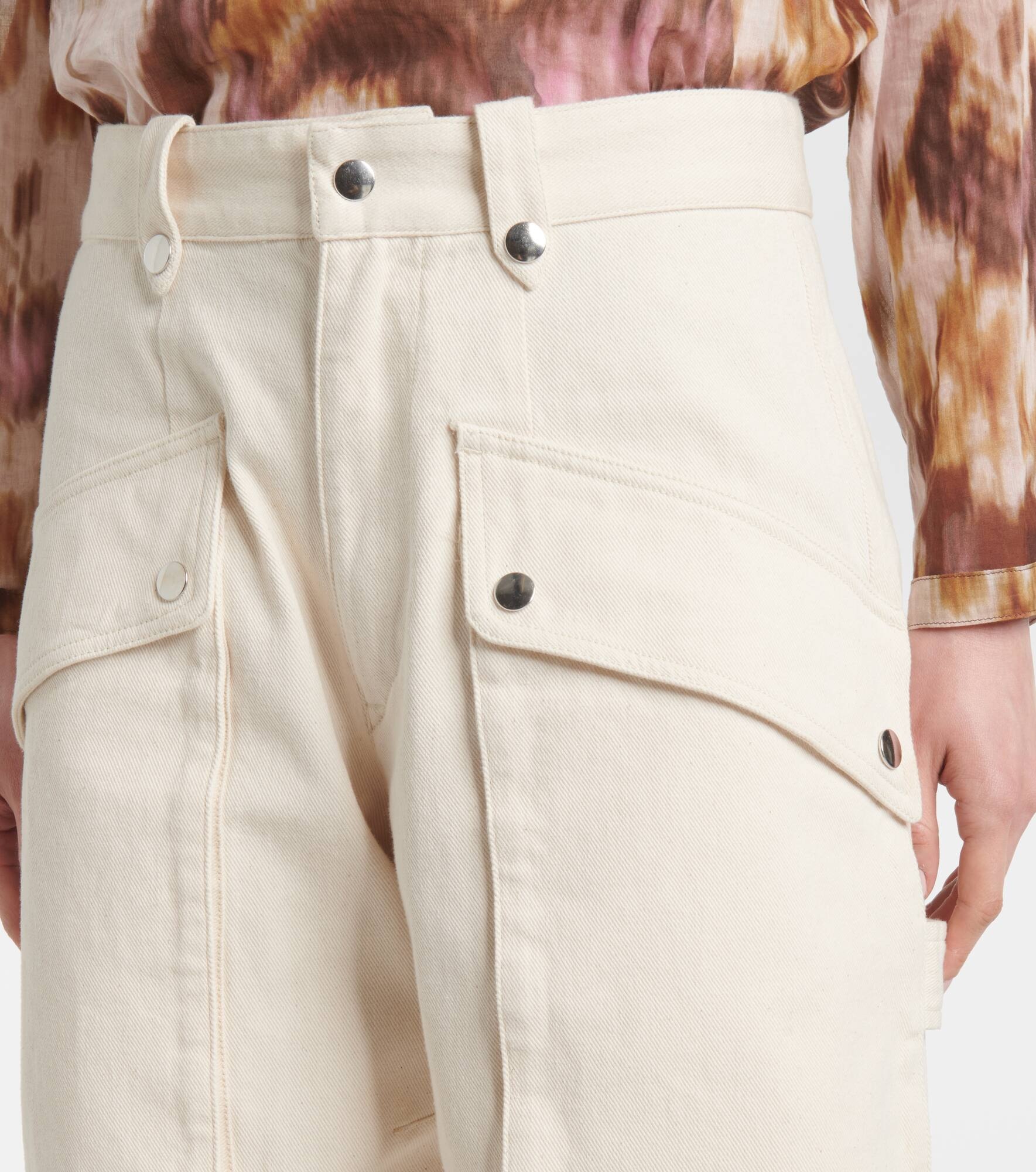 Jannick low-rise cotton cargo pants - 4