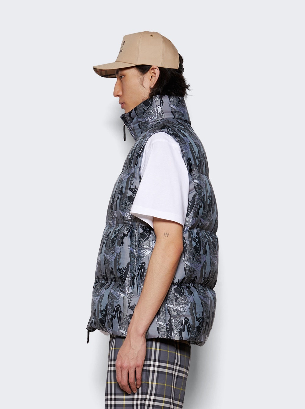 Parkfield EKD Vest Monochrome Silver Pattern - 4