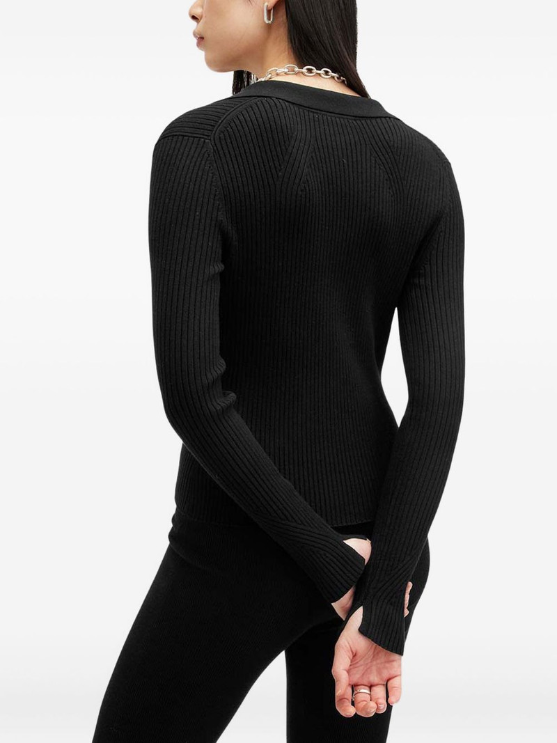 Cruz ribbed button-up cardigan 4