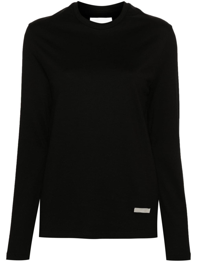 logo-plaque cotton T-shirt 1