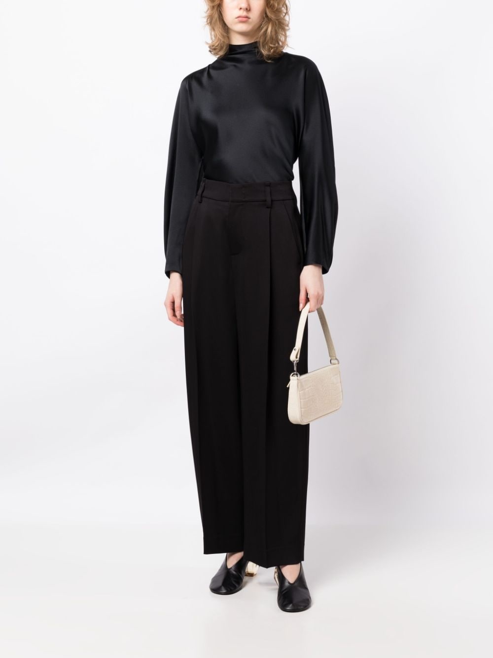 high-waist wide-leg trousers - 2